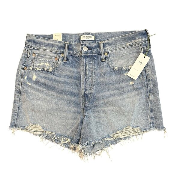 American Eagle Outfitters Pants - AE77 The Classic Cut Off Jean Shorts Size 31 NWT $148 Premium Denim
